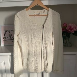 Anthropologie Angel of the North Asymmetrical Cardigan